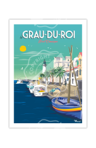 AFFICHES MARCEL - GRAU DU ROI 30CM X 40CM