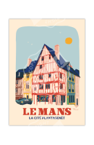 AFFICHE MARCEL - LE MANS --CIT? PLANTAGEN?T-- 30X40CM