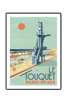 AFFICHES LE TOUQUET PARIS-PLAGE 50CM X 70CM  250 G/M?