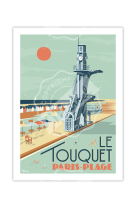 AFFICHES MARCEL SMALL EDITION - LE TOUQUET PARIS-PLAGE 30CM X 40CM 350 G/M²