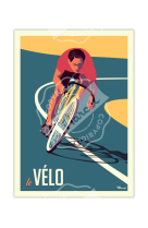 AFFICHES MARCEL SMALL EDITION - LE VELO 30CM X 40CM 350 G/M²