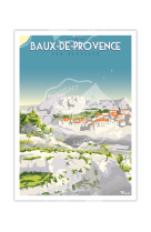 AFFICHES BAUX DE PROVENCE 50X70