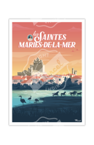 AFFICHE LES SAINTES-MARIES-DE-LA-MER