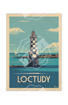 AFFICHES LOCTUDY PHARE DE LA PERDRIX 50X70CM 350 G/M?