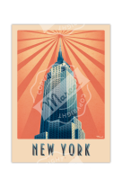 AFFICHES MARCEL SMALL EDITION - NEW YORK EMPIRE STATE BUILDING 30CM X 40CM 350 G/M?