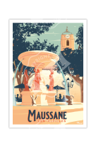 AFFICHE MAUSSANE-LES-ALPILLES 30X40CM