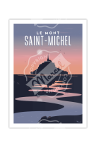 AFFICHES MARCEL SMALL EDITION - MONT SAINT-MICHEL 30CM X 40CM 350 G/M²