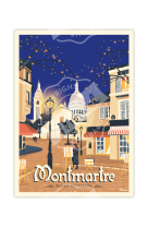 AFFICHES MONTMARTRE PLACE DU TERTRE 50X70CM 350 G/M²