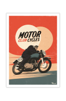 AFFICHES MARCEL SMALL EDITION - MOTORCYCLES - 30X40CM