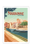 AFFICHES MARCEL TRAVEL SMALL NARBONNE