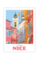 AFFICHES MARCEL SMALL EDITION - NICE LE VIEUX NICE  30CM X 40CM 350 G/M²