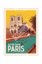 AFFICHES MARCEL SMALL EDITION - NOTRE-DAME DE PARIS 30CM X 40CM 350 G/M²