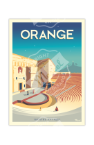 AFFICHE ORANGE THÉATRE ANTIQUE 30X40CM