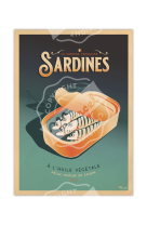 AFFICHES MARCEL SMALL EDITION - LES SARDINES  30X40CM 350 G/M²