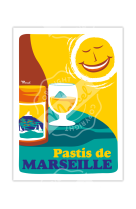 AFFICHE MARCEL PASTIS DE MARSEILLE 30CM X 40CM