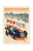 AFFICHES MARCEL SMALL EDITION - PAU GRAND PRIX AUTOMOBILE 30CM X 40CM 350 G/M?