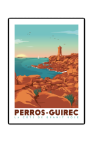 AFFICHES PERROS-GUIRREC C?TE DE GRANIT ROSE   250 G/M?