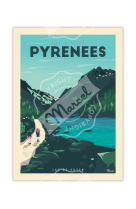 AFFICHES PYRENEES VAL D-AZUN  50X70CM  350 G/M²