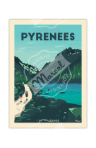 AFFICHES MARCEL - PYRENEES VAL D-AZUN LAC DE SUYEN 30CM X 40CM 350 G/M?