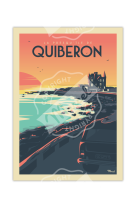 AFFICHES MARCEL SMALL EDITION - QUIBERON CH?TEAU TURPAULT  30CM X 40CM 350 G/M?