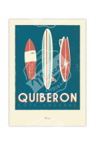 AFFICHES MARCEL SMALL EDITION - QUIBERON SURFBOARDS 30CM X 40CM 350 G/M?