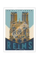 AFFICHE REIMS LA CATHÉDRALE 30X40CM