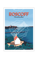 AFFICHES MARCEL SMALL EDITION - ROSCOFF FINIST?RE NORD-  30X40CM 350 G/M?