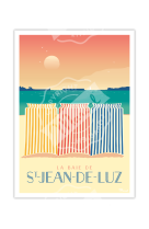 AFFICHE SAINT-JEAN-DE-LUZ --LES TENTES--