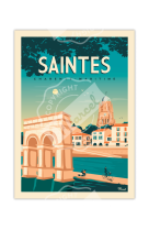 AFFICHES MARCEL SMALL EDITION - SAINTES 30CM X 40CM 350 G/M?