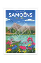 AFFICHE 50X70 SAMOENS LAC AUX DAMES