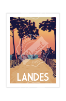 AFFICHES SECRET LANDES 50X70CM  350 G/M?