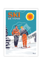 AFFICHE MARCEL - SKI DE FOND 30CM X 40CM