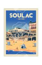 AFFICHES MARCEL - SOULAC LE PONTON  30CM X 40CM 350 G/M?