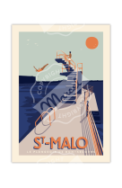 AFFICHES MARCEL SMALL EDITION - SAINT-MALO  LE PLONGEOIR 30CM X 40CM 350 G/M?