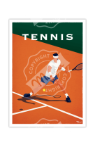 AFFICHES MARCEL - TENNIS 30CM X 40CM 350 G/M?