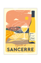 AFFICHE MARCEL - VIGNOBLE SANCERRE 30CM X 40CM