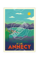 AFFICHES MARCEL SMALL EDITION - ANNECY LE LAC 30X40CM