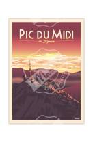 AFFICHES PIC DU MIDI DE BIGORRE  50X70CM 350 G/M?