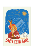 AFFICHES SUISSE WINTER IN SWITZERLAND  50X70CM 350 G/M?