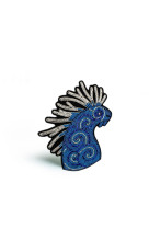 BROCHE CANNETILLE ESPRIT DE LA FORET - PRINCESSE MONONOKE