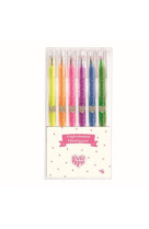 6 STYLOS GEL FLUOS