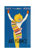 AFFICHE AIR FRANCE LEGEND PARIS MEXICO, PONCHO AFL0307 30X40 EN POCHETTE GIFT