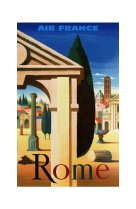 AFFICHE AIR FRANCE LEGEND ROME, RUINES ANTIQUES AFL0081 30X40 EN POCHETTE GIFT