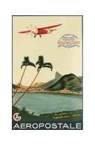 AFFICHE AIR FRANCE LEGEND AÉROPOSTALE A LINHA RAPIDA E SEGURA AFL0568 50X70 EN TUBE