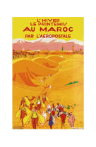 AFFICHE AIR FRANCE LEGEND LHIVER LE PRINTEMPS AU MAROC, DROMADAIRES AFL0151 50X70 EN TUBE