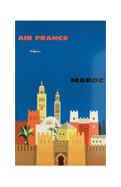 AFFICHE AIR FRANCE LEGEND MAROC, MARRAKECH AFL0092 50X70 EN TUBE