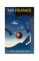 AFFICHE AIR FRANCE LEGEND DANS TOUS LES CIELS, PÉGASE AFL0055 50X70 EN TUBE