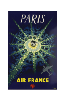 AFFICHE AIR FRANCE LEGEND PARIS, ARC DE TRIOMPHE AFL0080 50X70 EN TUBE