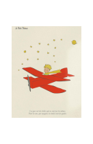 AFFICHE LE PETIT PRINCE AVION, ÉTOILES LPP0007 30X40 EN POCHETTE GIFT