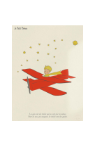 AFFICHE LE PETIT PRINCE AVION, ÉTOILES LPP0007 50X70 EN TUBE